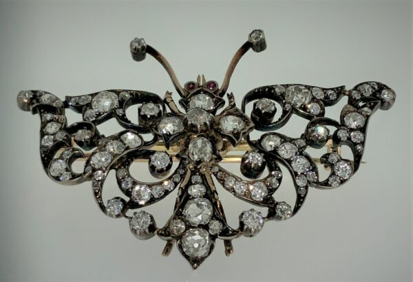 S1034 Brosche Schmetterling um 1890
