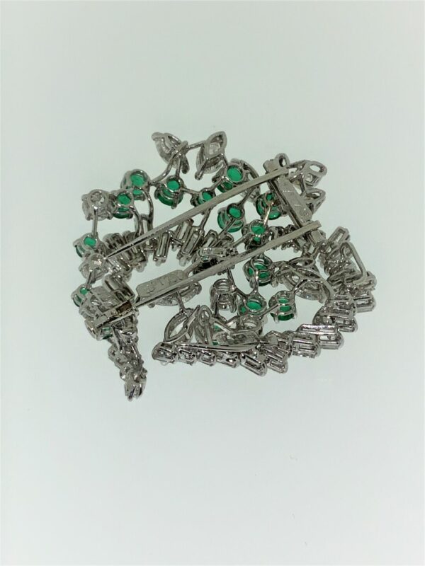 S1148 Brosche Herz in Platin – Bild 2