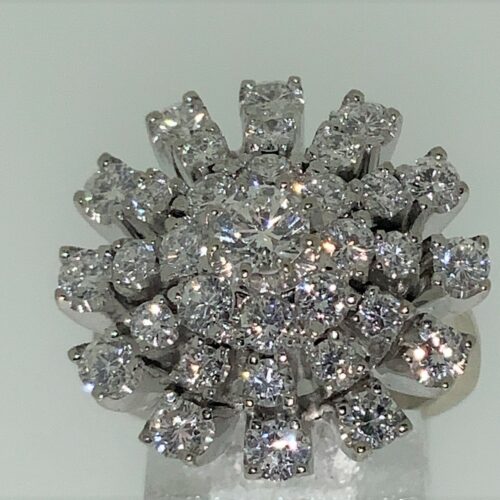 S1144 Blüten Ring Diamanten