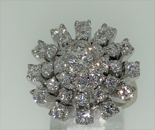 S1144 Blüten Ring Diamanten