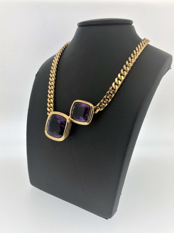 S1001 Collier mit Amethysten – Bild 2