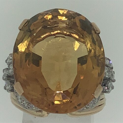 S1155 Ring Citrin Vintage
