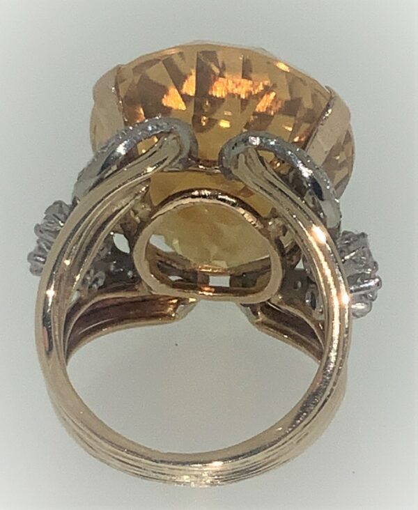 S1155 Ring Citrin Vintage – Bild 3