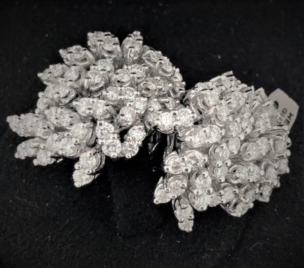 S1009 Ohrclips Diamanten ca. 3,56ct