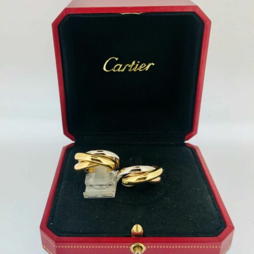 S1010 CARTIER Paris Ohrringe Clip „Trinity“ (gestohlen)