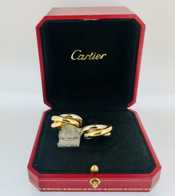 S1010 CARTIER Paris Ohrringe Clip „Trinity“