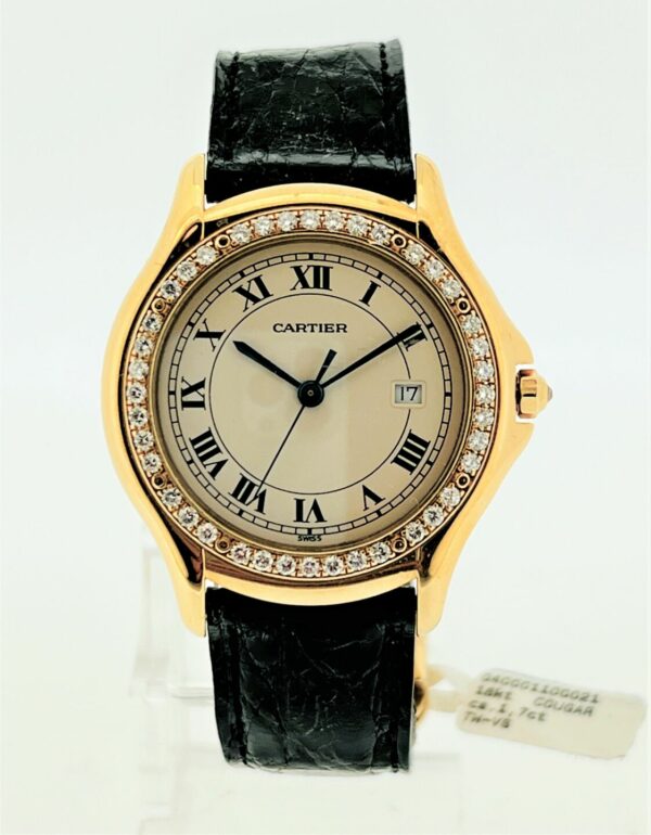 U1125 Cartier Cougar Diamantbesatz 1,7ct