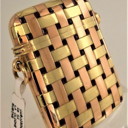 A1004 LA GLOCHE Goldene Streichholzschachtel