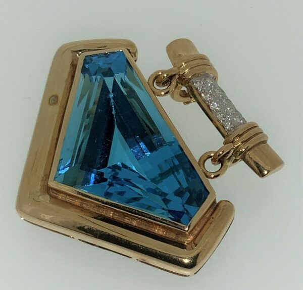 S1165 Anhänger Edeltopas, Diamanten – Bild 4