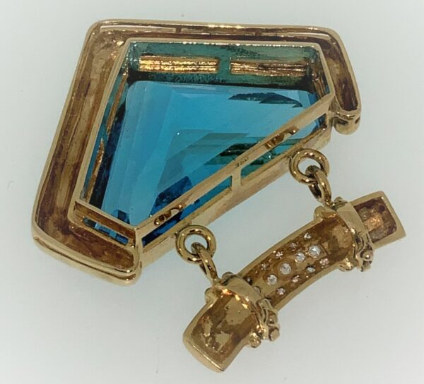S1165 Anhänger Edeltopas, Diamanten – Bild 2