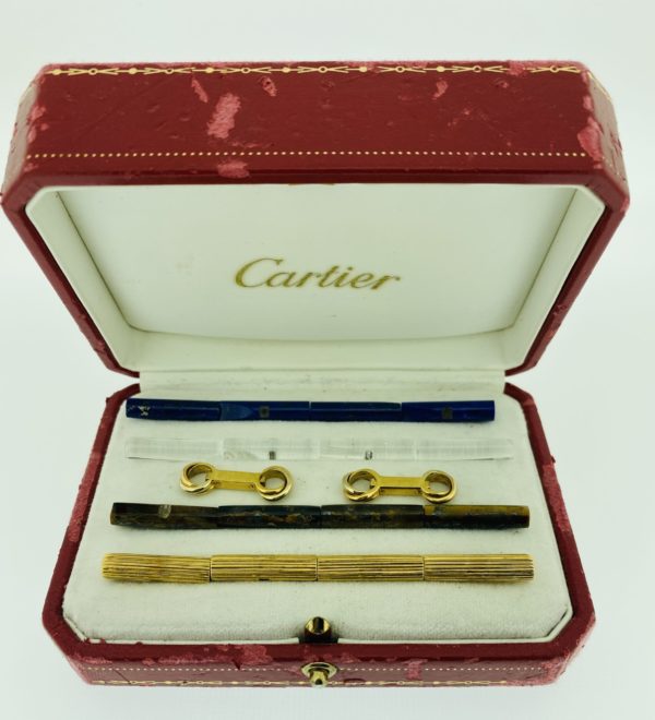 S1090   Manschettenknöpfe Cartier (Model Tricolor)