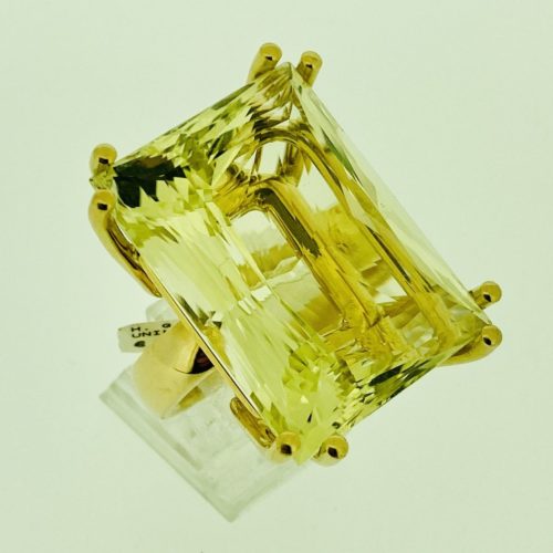 S1103 Ring mit 83 ct Lemoncitrin