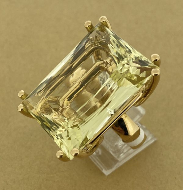 S1103 Ring mit 83 ct Lemoncitrin – Bild 3