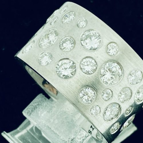 S1104 Brillantring Bandring mit Diamanten