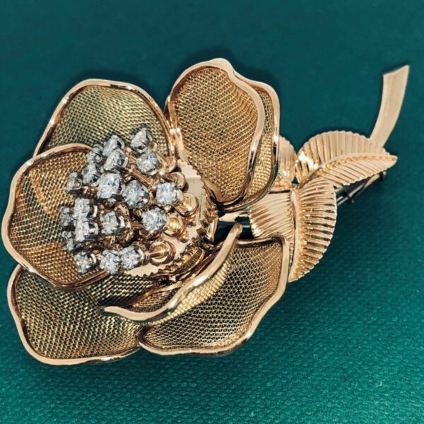 S1037 Brosche Blume