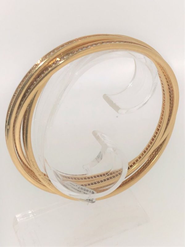 S1018 CARTIER Paris 3 tlg. Armreif – Bild 3